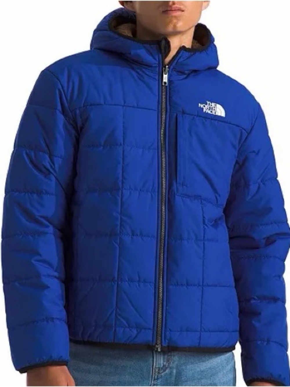 The North Face Shasta Blue Reversible Full Zip Hooded Jacket | M (10)